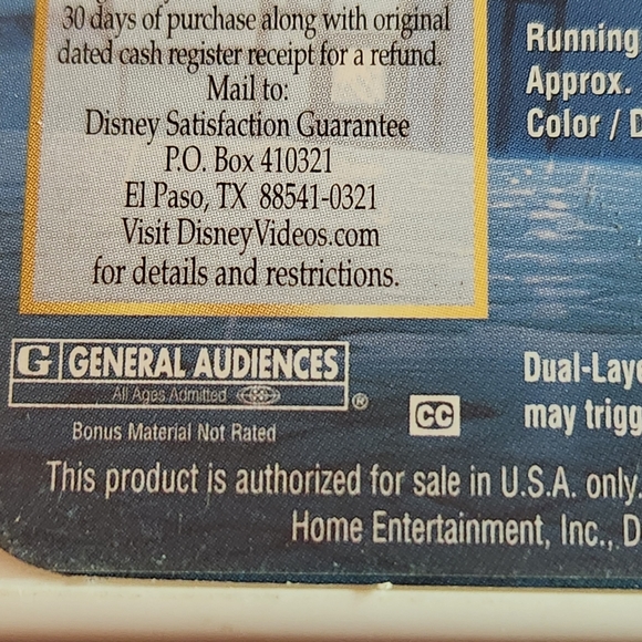 Disney The Hunchback of Notee Dane II DVD Rated G - Picture 5 of 7